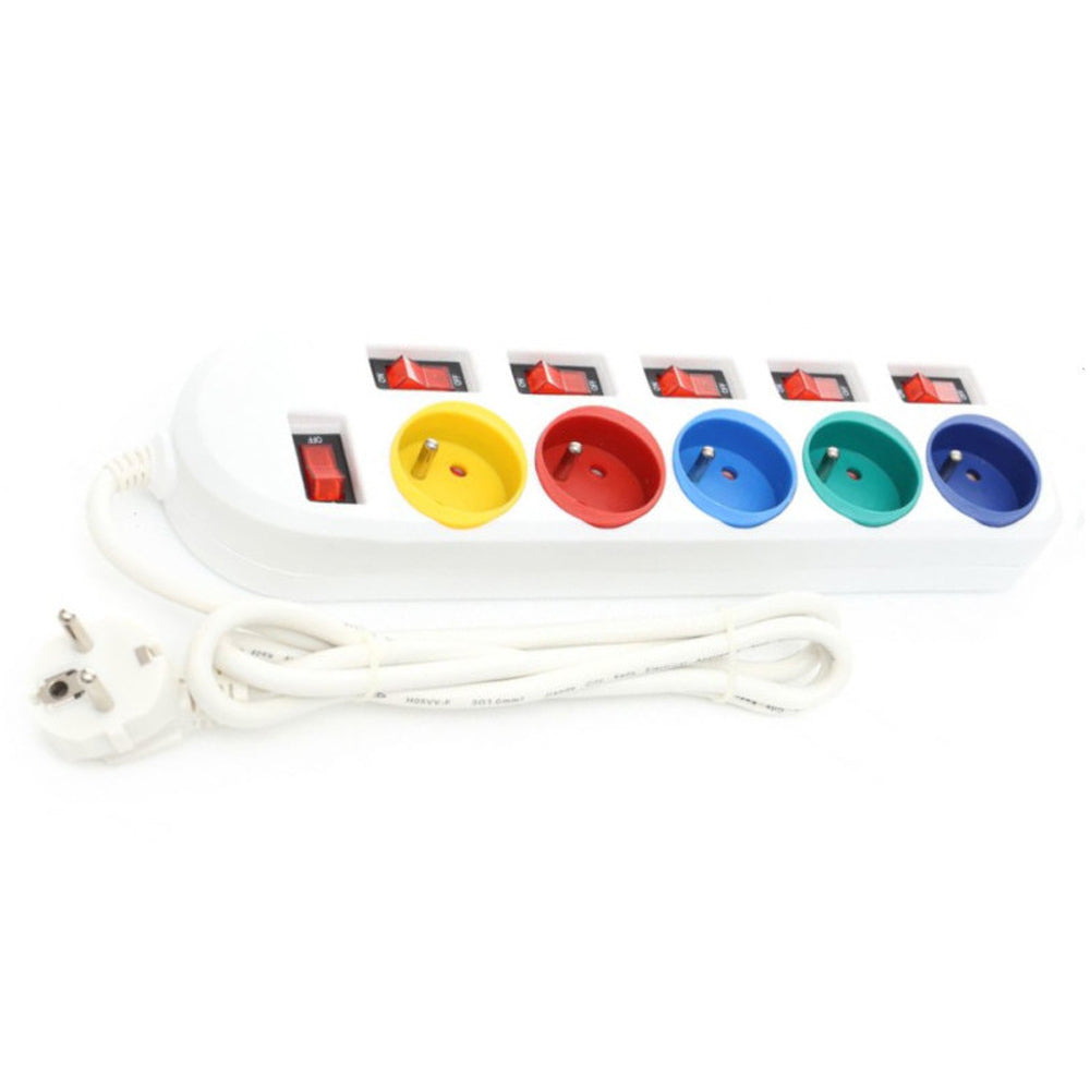 eGOSPODARi.ro Prelungitor electric lungime 1.5m cu intrerupator si 5 prize, KRAFT Profi K4000, Poza2