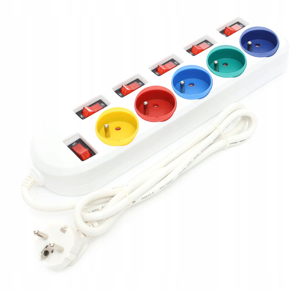 eGOSPODARi.ro Prelungitor electric lungime 3m, cu intrerupator si 5 prize, KRAFT Profi K4001, Poza2