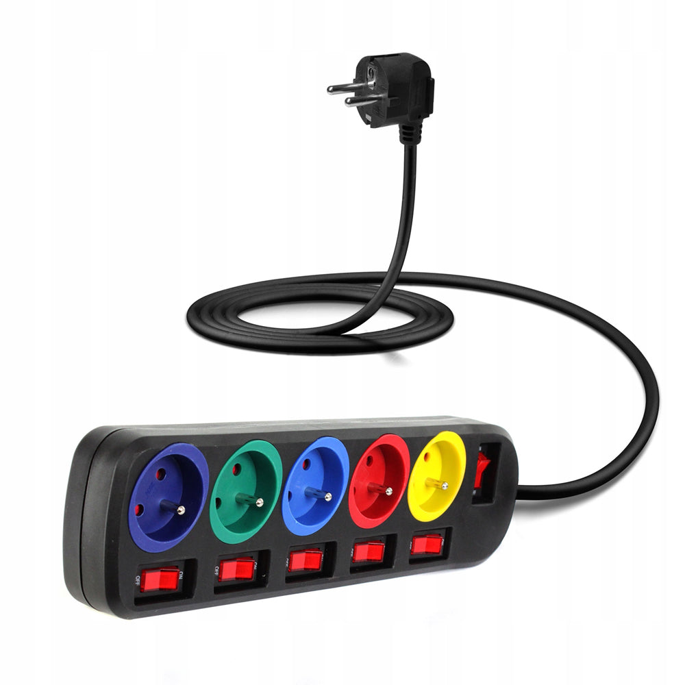 eGOSPODARi.ro Prelungitor electric lungime 3m, cu intrerupator si 5 prize, KRAFT Profi K4001-CZ, Poza7