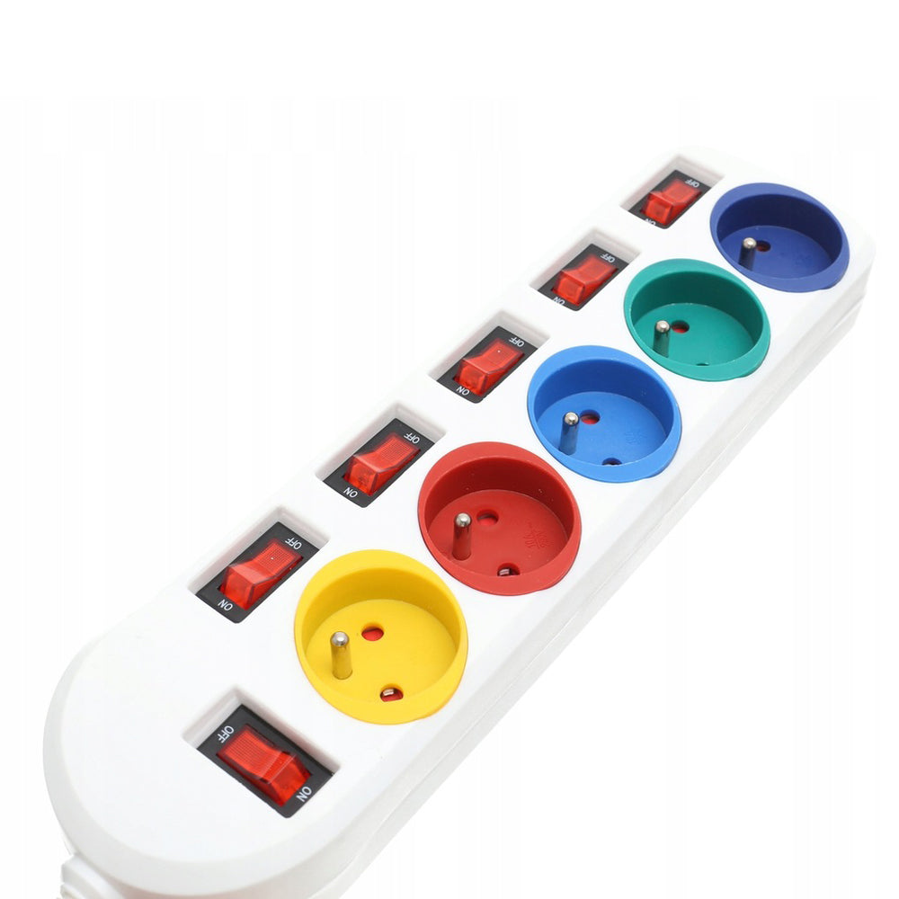 eGOSPODARi.ro Prelungitor electric lungime 5m, cu intrerupator si 5 prize, KRAFT Profi K4002, Poza4