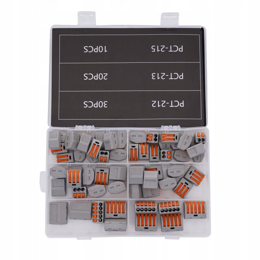 eGOSPODARi.ro SET 60buc conectori rapizi conductori (cabluri) pentru electricieni, KRAFT Profi K10496, Poza2