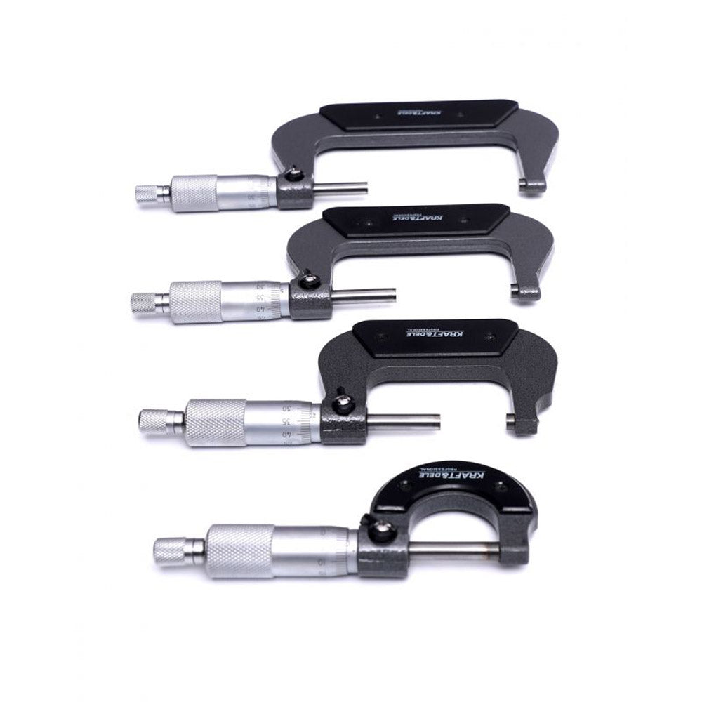 eGOSPODARi.ro SET Micrometre Profesionale, include 4 micrometre, interval masurare 0-100mm, KRAFT Profi K10443, Poza9