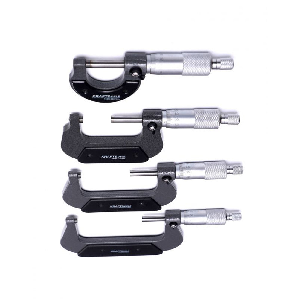 eGOSPODARi.ro SET Micrometre Profesionale, include 4 micrometre, interval masurare 0-100mm, KRAFT Profi K10443, Poza8