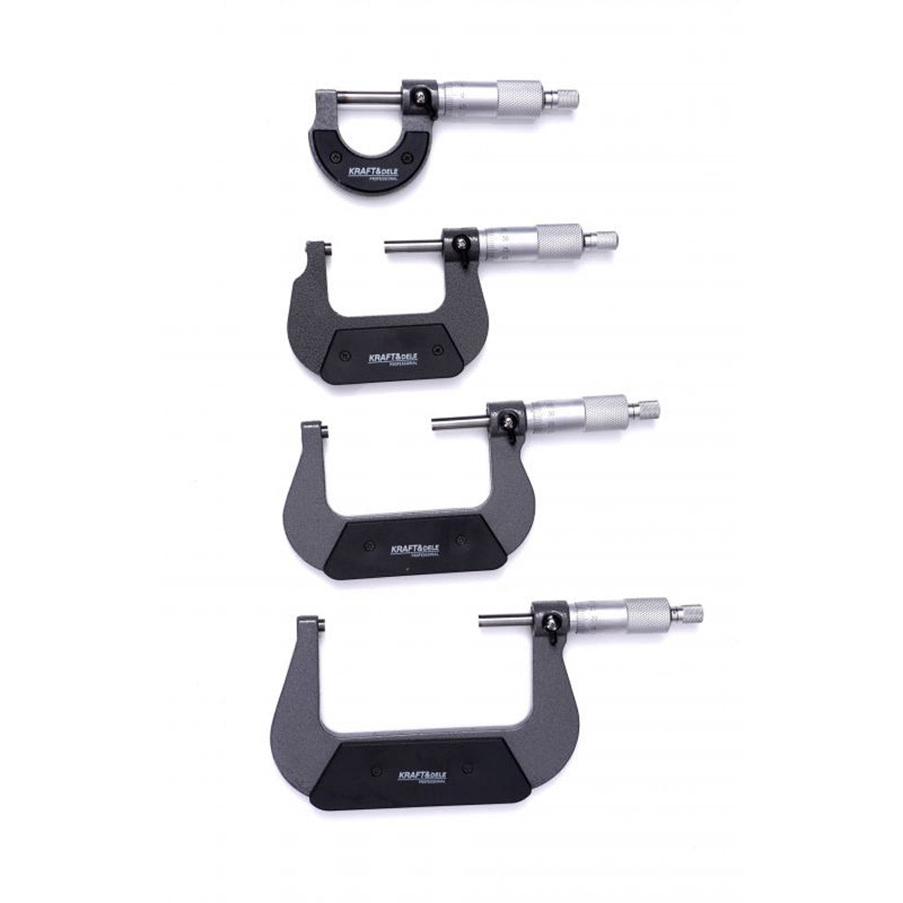 eGOSPODARi.ro SET Micrometre Profesionale, include 4 micrometre, interval masurare 0-100mm, KRAFT Profi K10443, Poza7