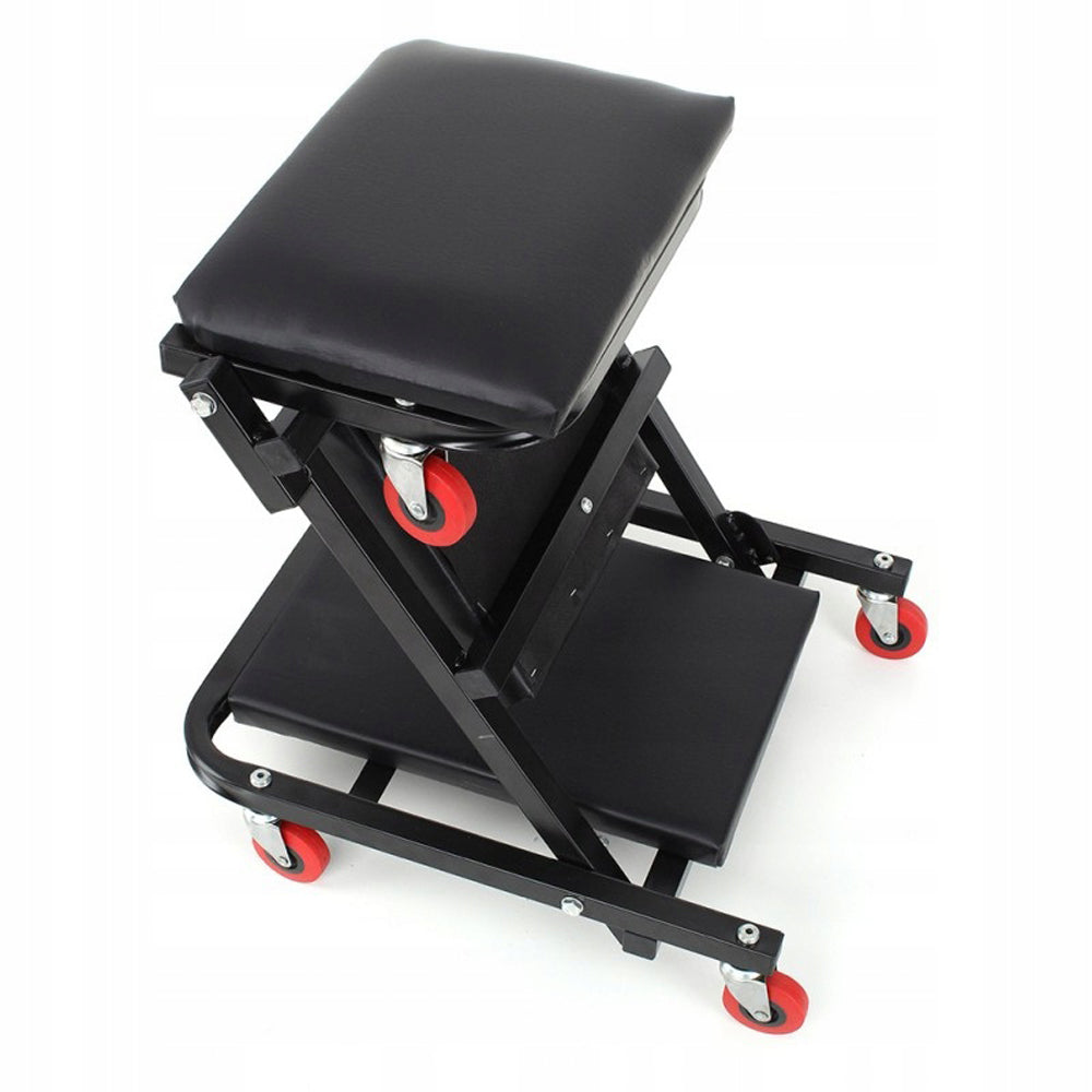 eGOSPODARi.ro Scaun Atelier pliabil in Carucior cu roti tip PAT pentru service auto, KRAFT Profi K378, Poza4