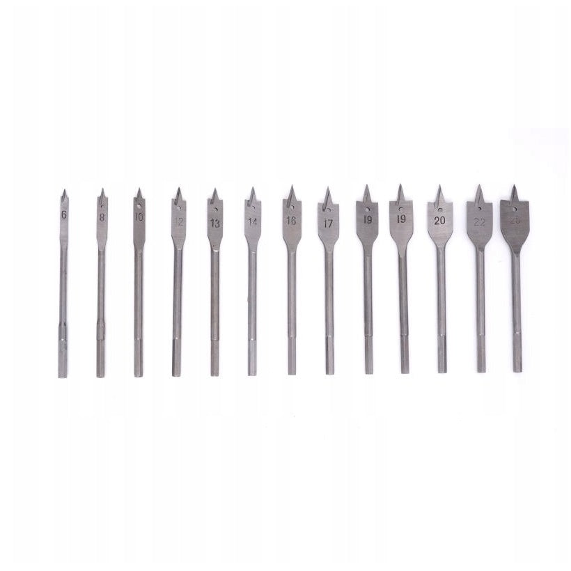 eGOSPODARi.ro Set 13 burghie tip freza pentru lemn, diametre 6-25mm, lungime gaurire 15mm, KRAFT Profi K10549, Poza4