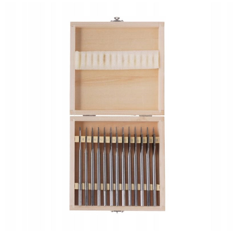 eGOSPODARi.ro Set 13 burghie tip freza pentru lemn, diametre 6-25mm, lungime gaurire 15mm, KRAFT Profi K10549, Poza3