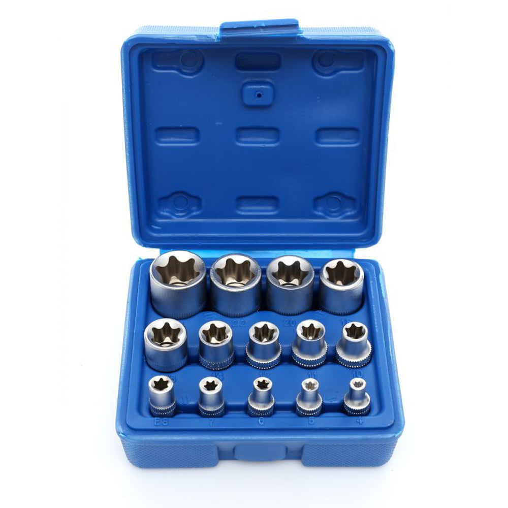 eGOSPODARi.ro Set 14 biti pentru cheie tubulara TORX, 4-24mm, KRAFT Profi K10335, Poza2