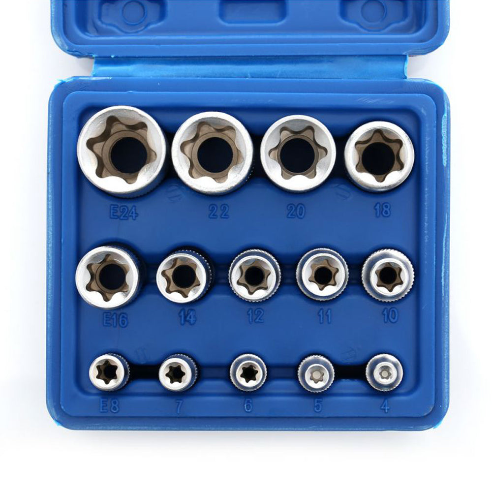 eGOSPODARi.ro Set 14 biti pentru cheie tubulara TORX, 4-24mm, KRAFT Profi K10335, Poza4