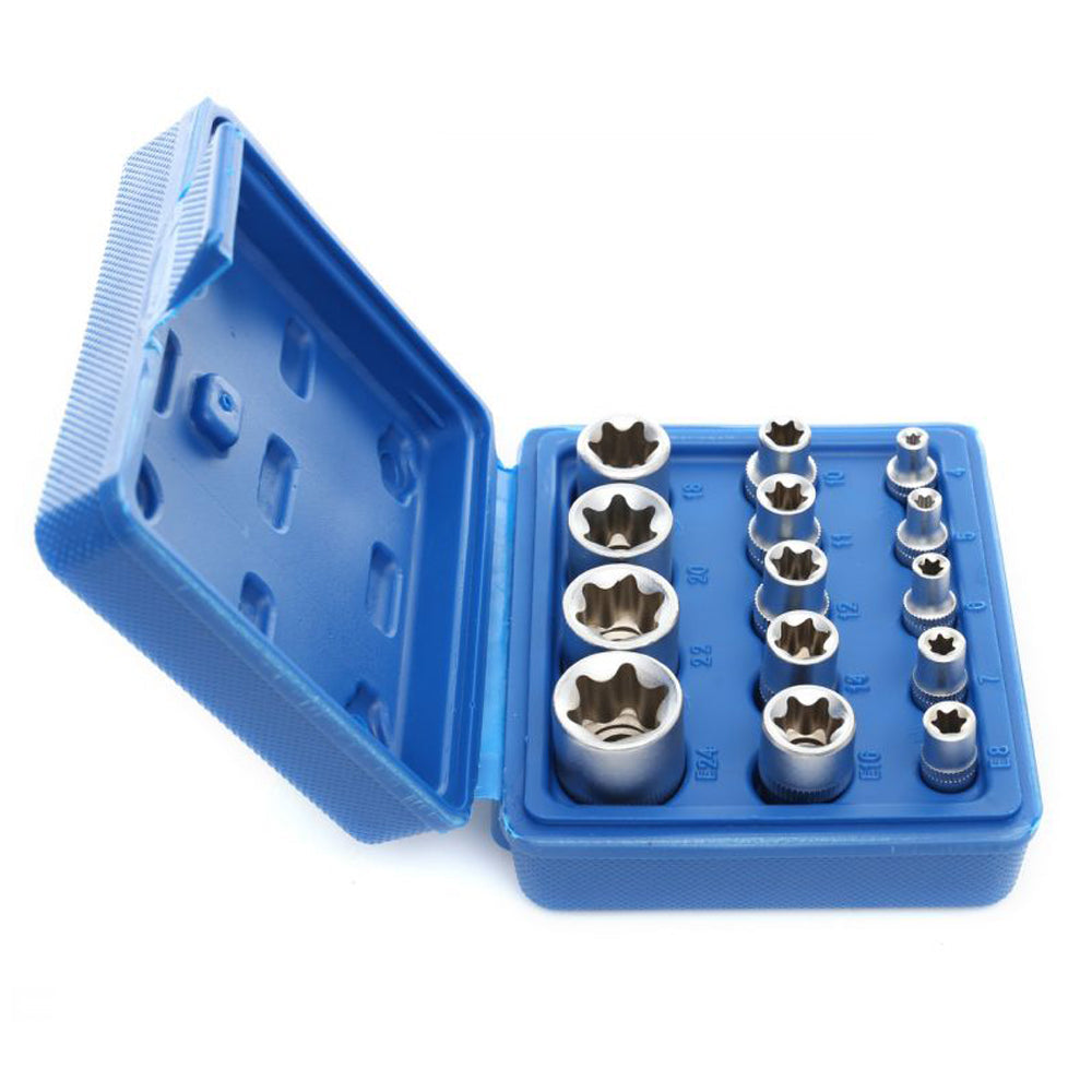 eGOSPODARi.ro Set 14 biti pentru cheie tubulara TORX, 4-24mm, KRAFT Profi K10335, Poza3