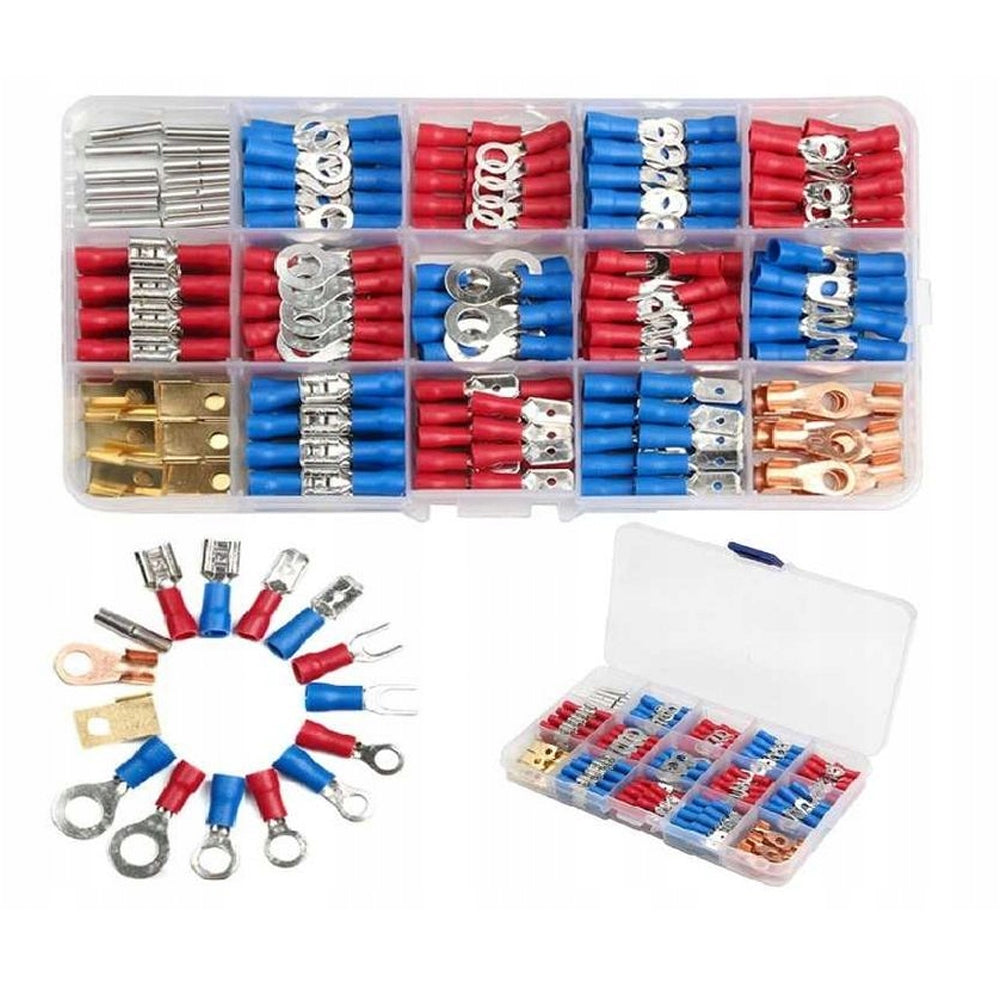 eGOSPODARi.ro Set 300 buc papuci, borne si conectori sertizabili cu izolatie, KRAFT Profi K104883, Poza1