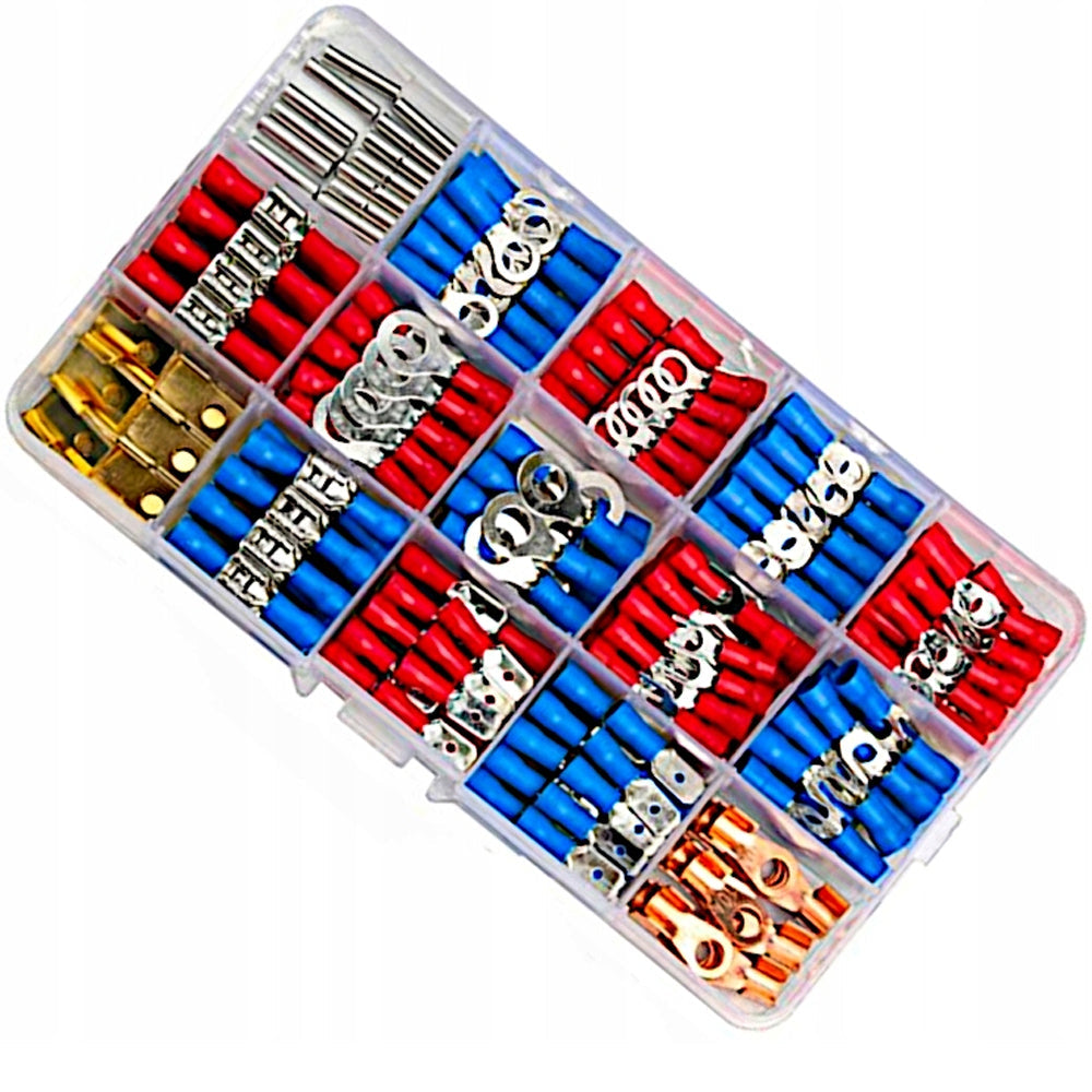 eGOSPODARi.ro Set 300 buc papuci, borne si conectori sertizabili cu izolatie, KRAFT Profi K104883, Poza2