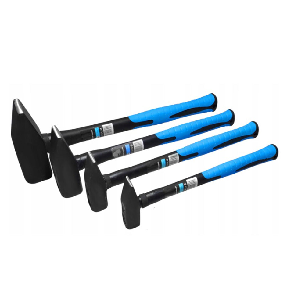 eGOSPODARi.ro Set 4 ciocane lacatuserie din otel forjat, greutati variate 200g-400g-600g-1.5kg, coada din fibra, KRAFT Profi K231, Poza4