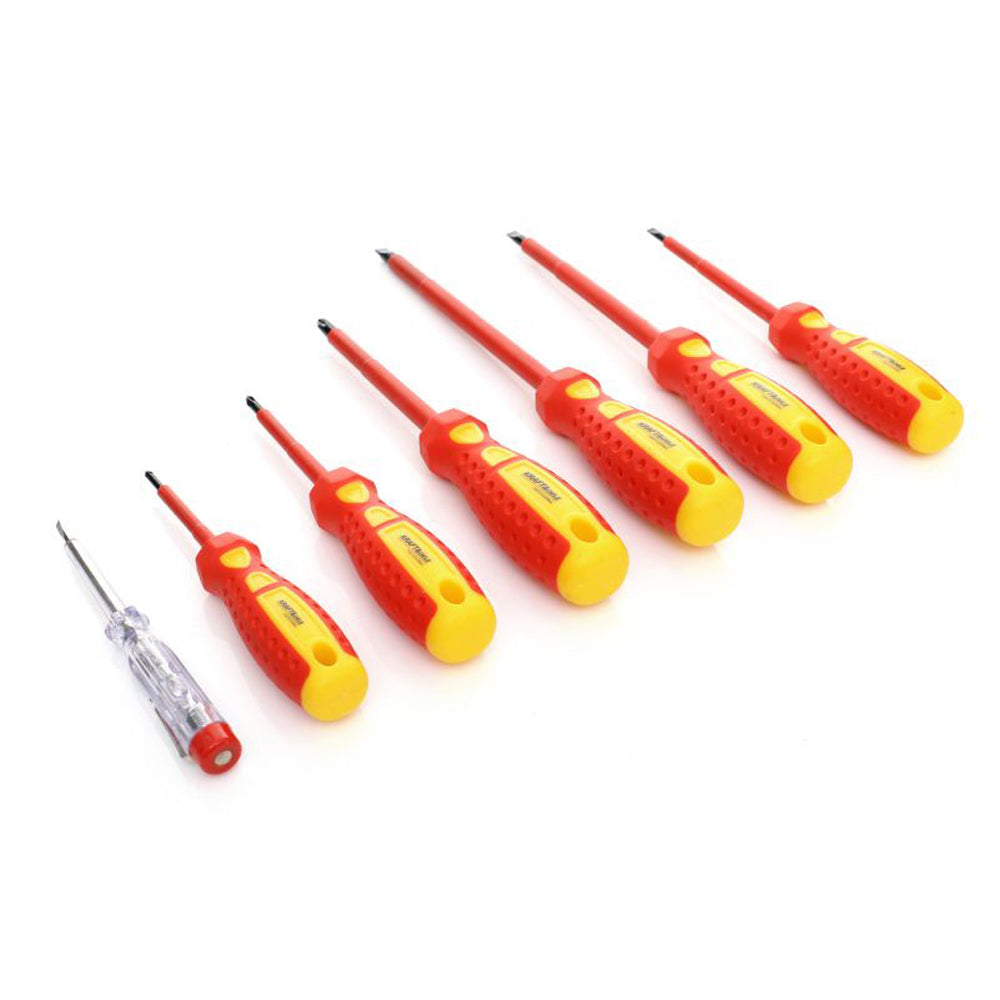eGOSPODARi.ro Set 7 surubelnite electrician izolate, include si Detector de Faza, KRAFT Profi K10905, Poza2