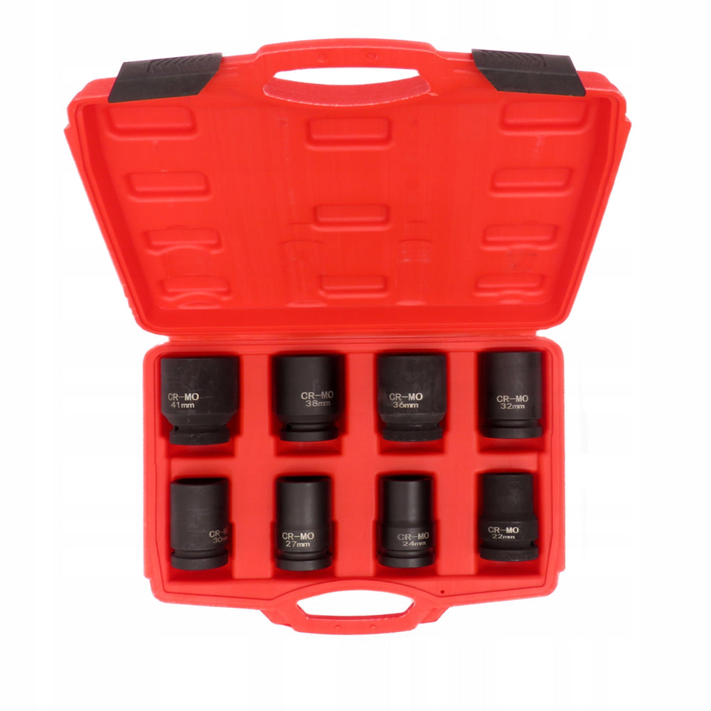 eGOSPODARi.ro Set 8 tubulare pentru insurubare cu impact, Drive 1", 22-41mm, valiza transport inclusa, KRAFT Profi K10216, Poza3