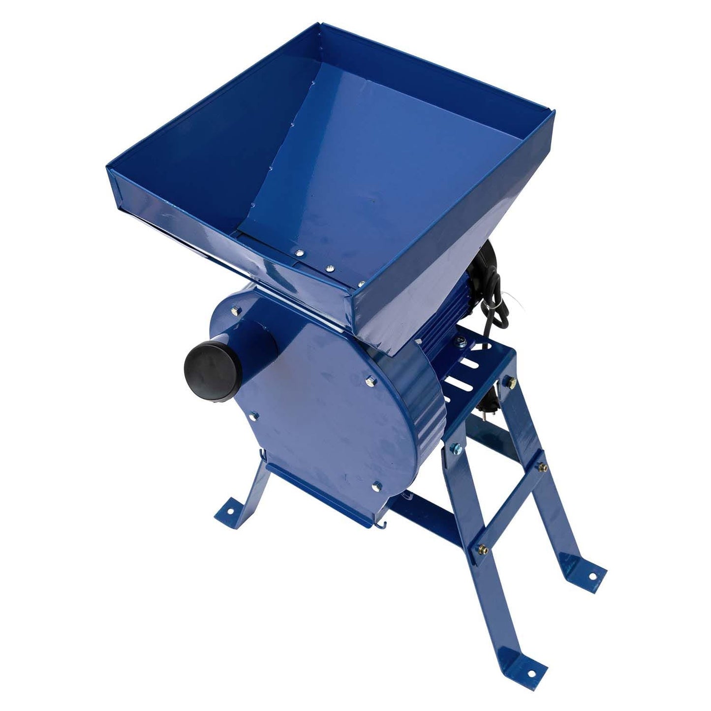 eGOSPODARi.ro % Set Moara cereale, stiuleti si fructe-legume 3 in 1 Alpin-PROFI seria E, 3.9kW, Albastra, cu ciocanele, CUVA MARE si suport cu picioare