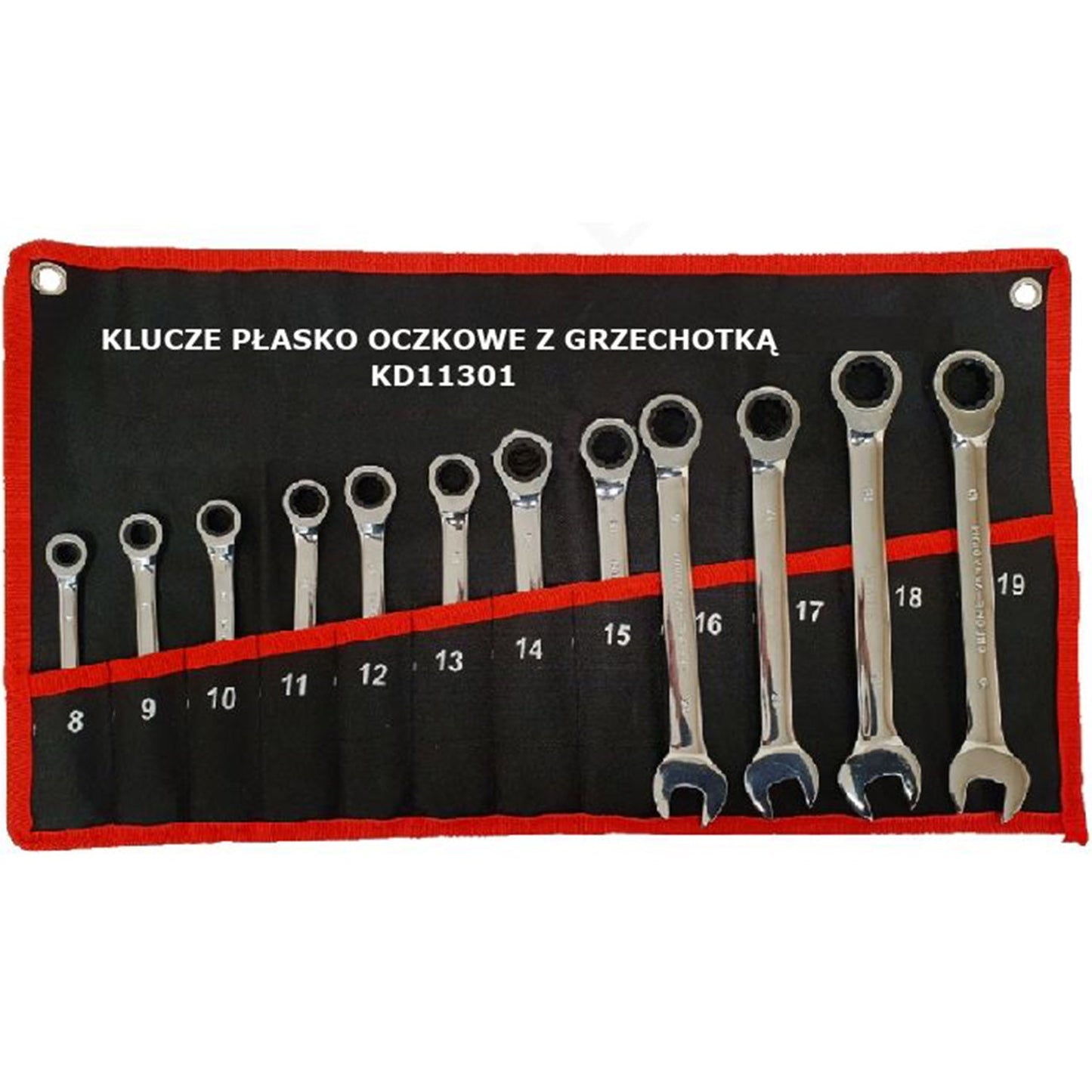 eGOSPODARi.ro Set chei combinate cu clicket, include 12 elemente, 8-19MM, KRAFT Profi K11301, Poza2