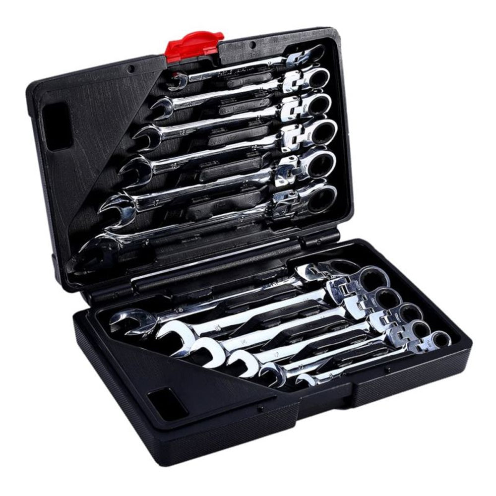 eGOSPODARi.ro Set chei combinate cu clicket, include 12 elemente, 8-19MM, KRAFT Profi K11304, Poza3
