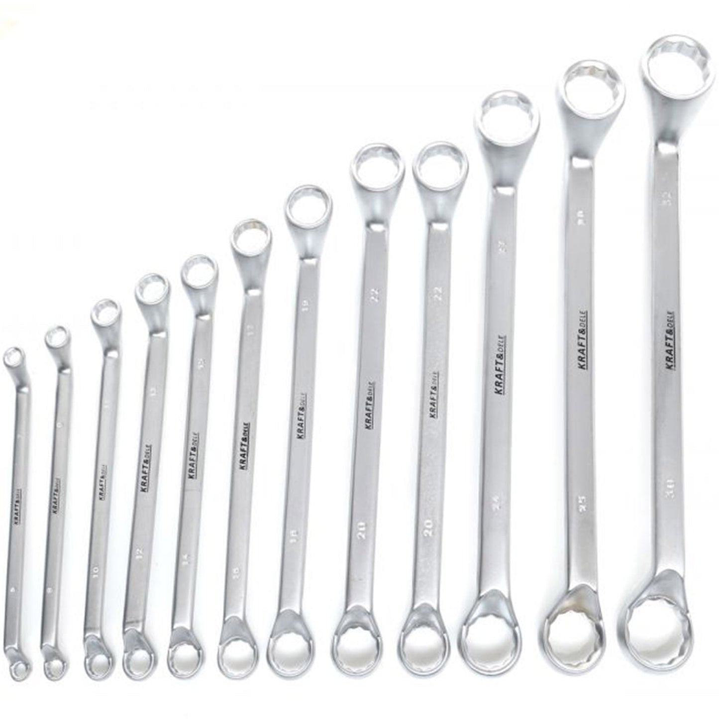 eGOSPODARi.ro Set chei inelare cu cot, include 12 elemente, 6-32MM, KRAFT Profi K10942, Poza9
