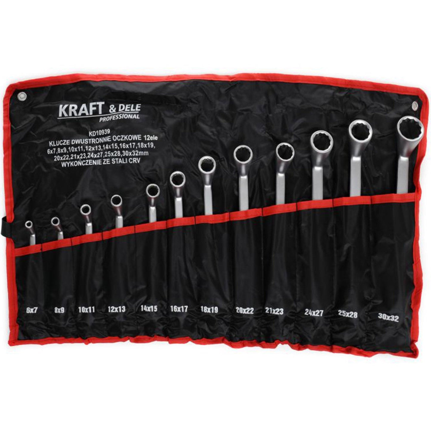 eGOSPODARi.ro Set chei inelare cu cot, include 12 elemente, 6-32MM, KRAFT Profi K10939, Poza1