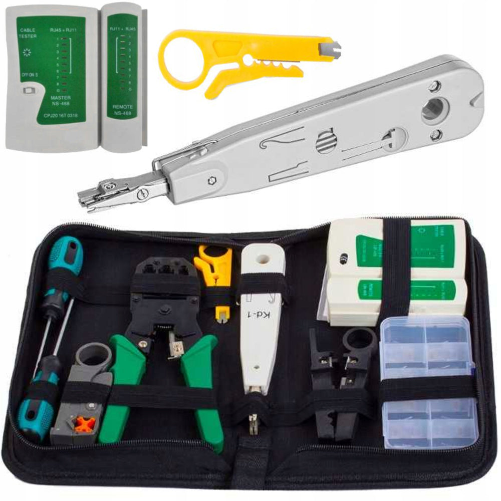 eGOSPODARi.ro Set instrumente retelistica-telecomunicatii, include 9 elemente, KRAFT Profi K10881, Poza1