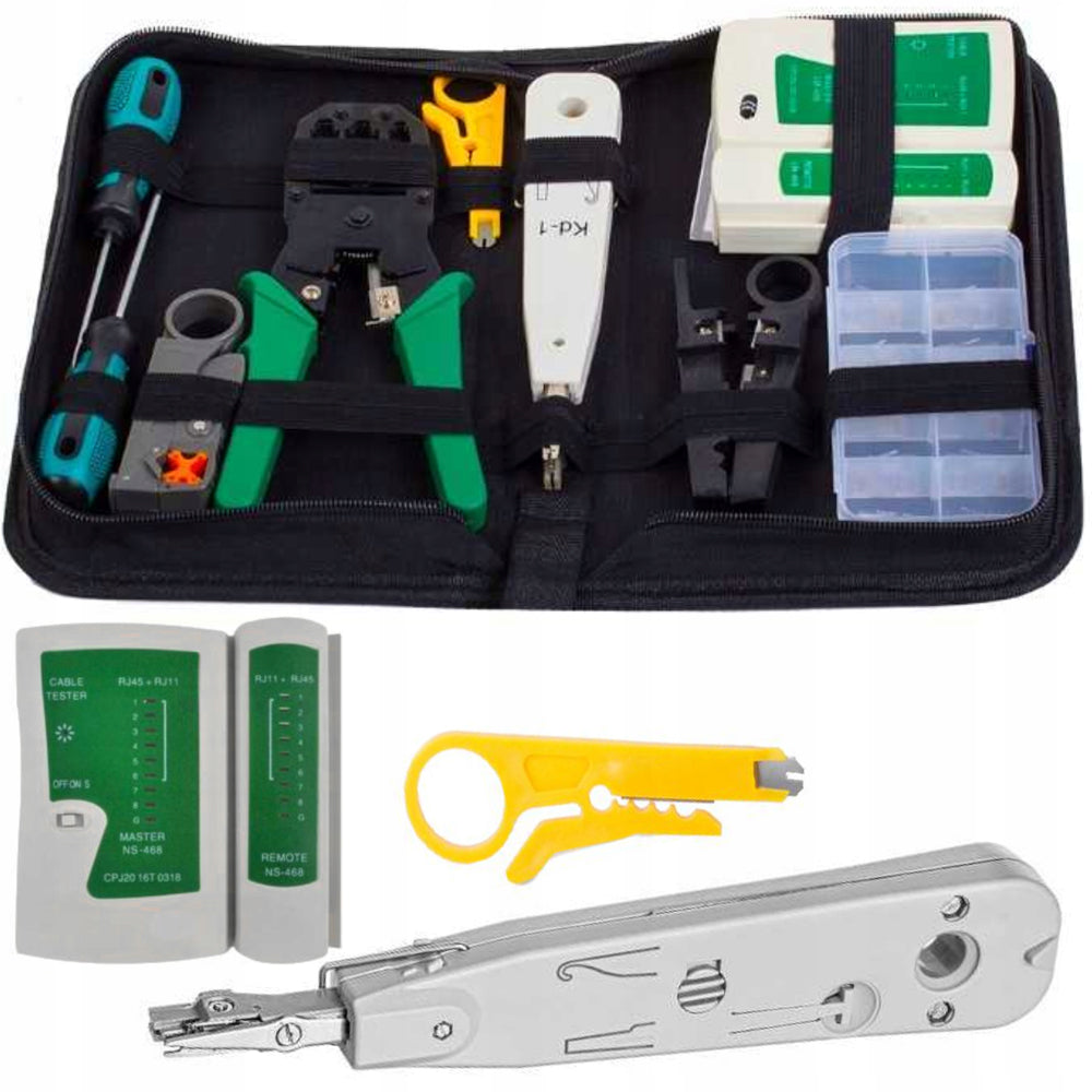 eGOSPODARi.ro Set instrumente retelistica-telecomunicatii, include 9 elemente, KRAFT Profi K10881, Poza2