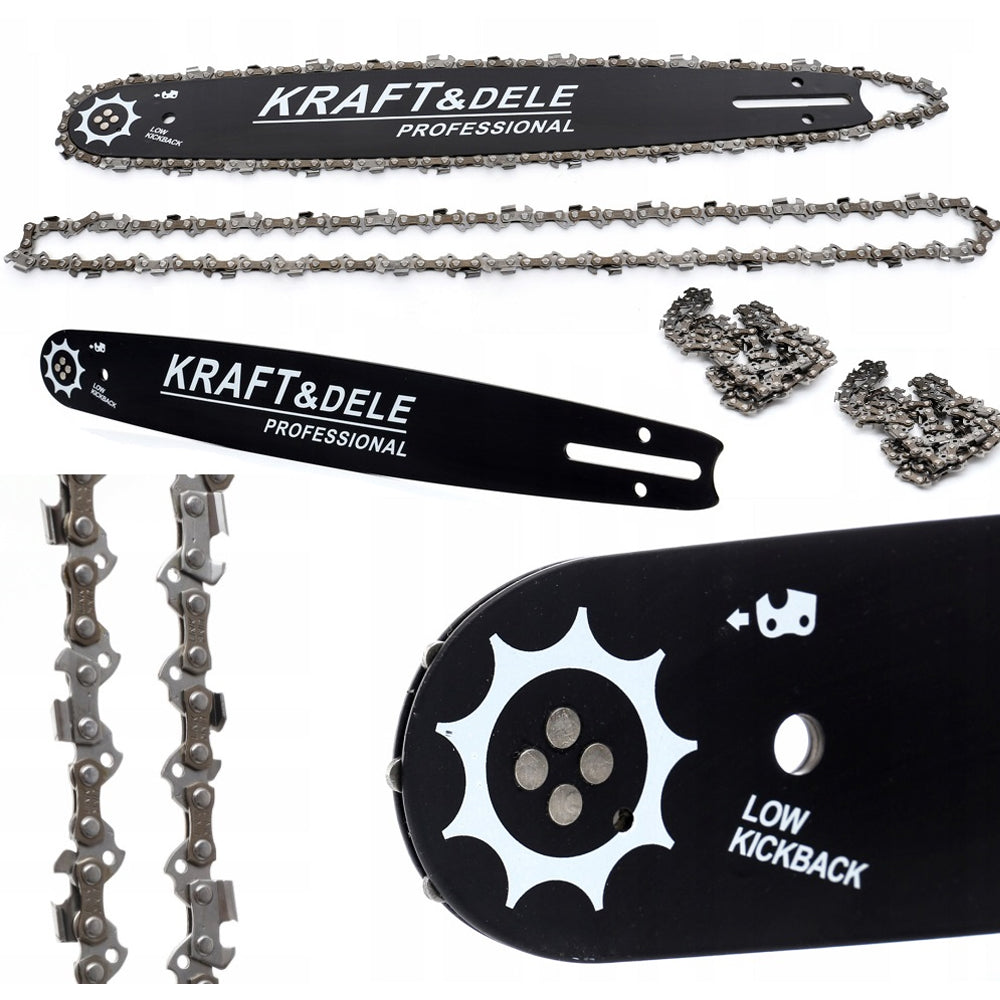 eGOSPODARi.ro Set lama drujba 40cm si 2 lanturi, Pas Lant 0.325, cu 64 zale, KRAFT Profi K10151, Poza7