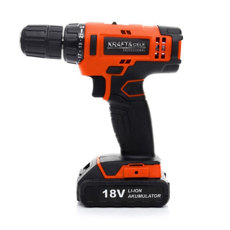 eGOSPODARi.ro Set masina insurubat si gaurit cu acumulator 18V, include burghie, biti si cutie depozitare, KRAFT Profi K1572, Poza5
