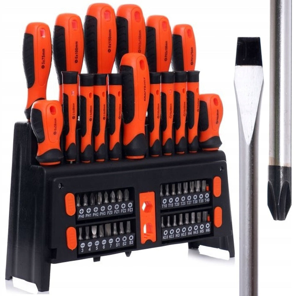 eGOSPODARi.ro Set surubelnite si biti cu 50 elemente, KRAFT Profi K10950, Poza1