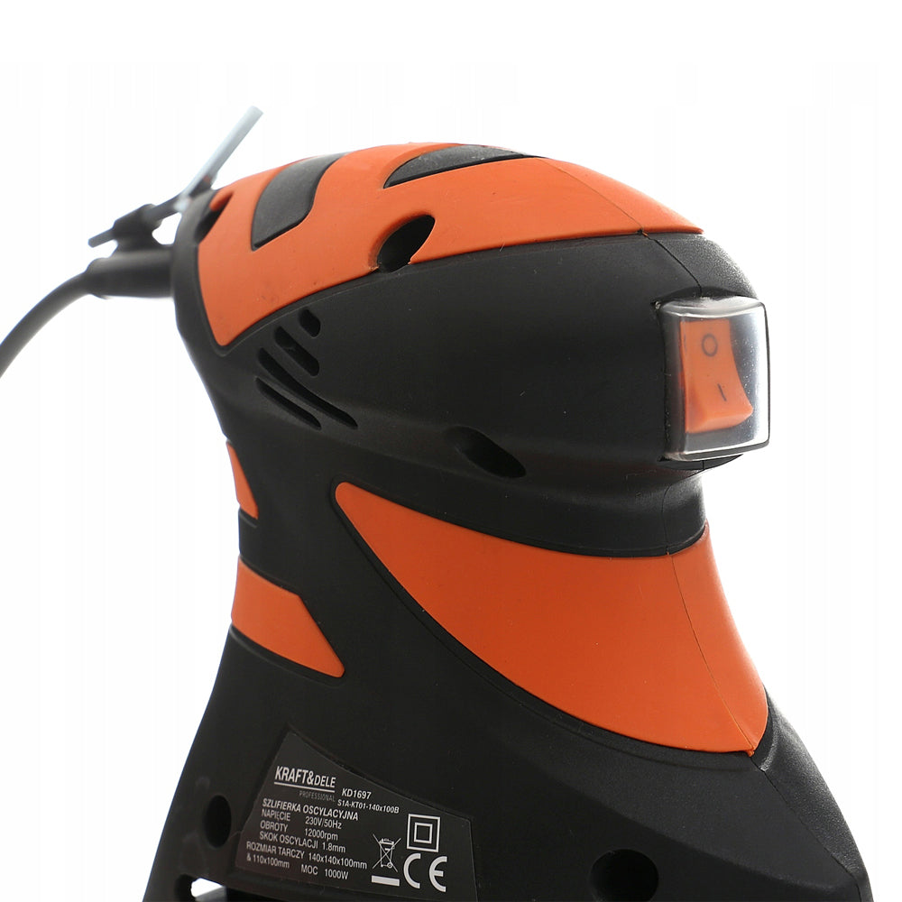 eGOSPODARi.ro Slefuitor excentric, 1000W, 12000RPM, include 2 talpi de slefuire, KRAFT Profi K1697, Poza10