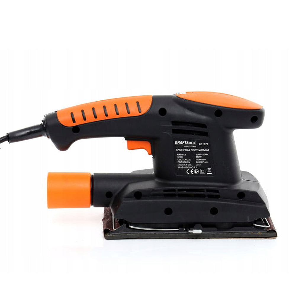 eGOSPODARi.ro Slefuitor excentric 450W, 11000RPM, talpa 90x187mm, KRAFT Profi K1676, Poza6