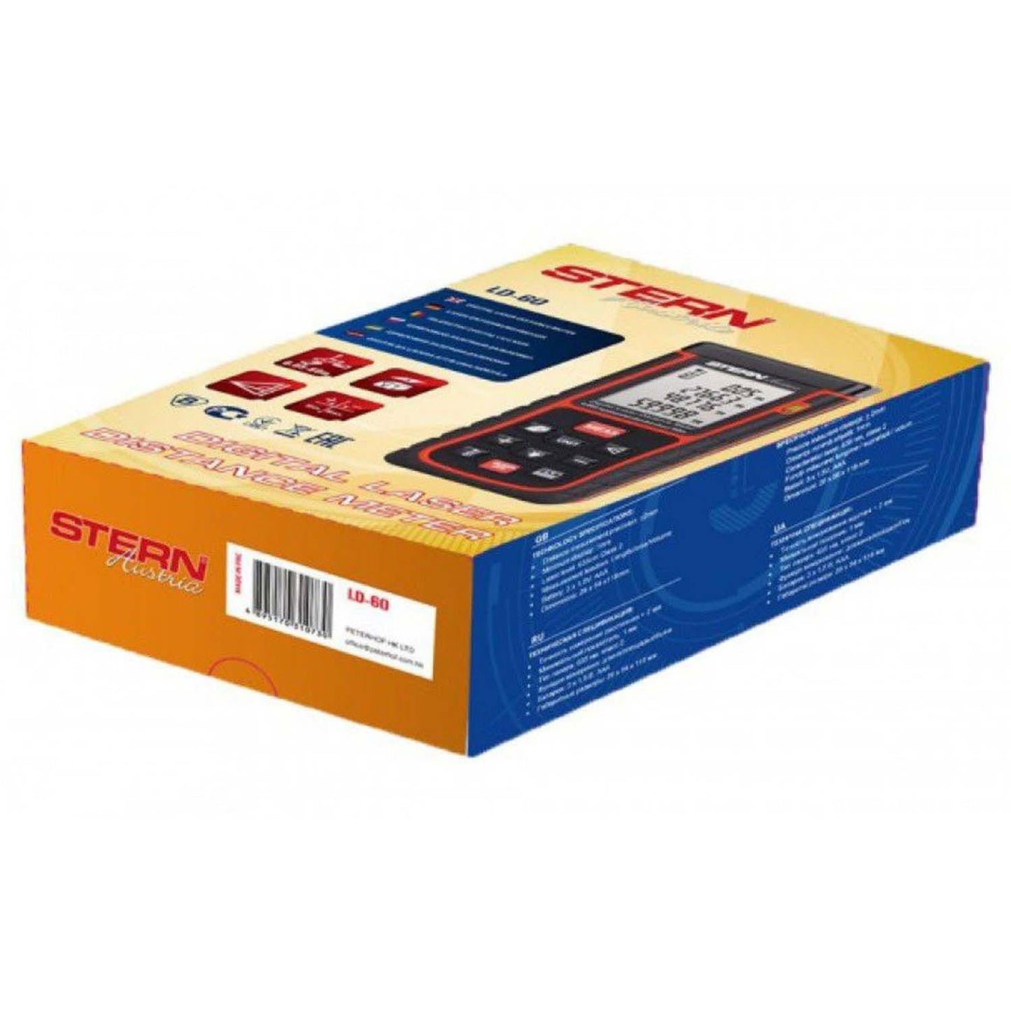 eGOSPODARi.ro % Telemetrul cu laser Stern Austria ST-LD60, 0.5 - 60m, functie volum, masurare continua, suprafete, pitagora