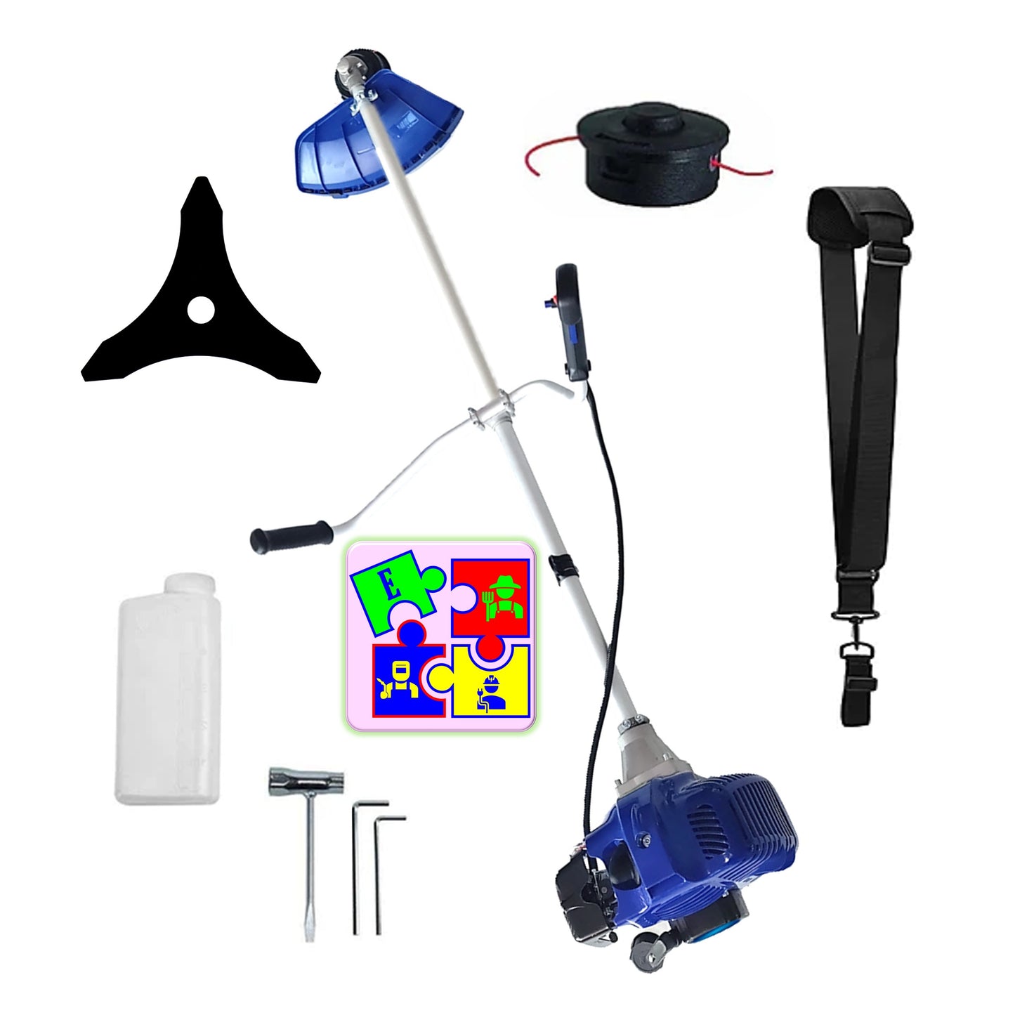 eGOSPODARi.ro % Motocositoarea FERMIERULUI-GOSPODAR, Blue-Efficient, Accesorii si 1xDisc, ALBASTRU-3.4CP