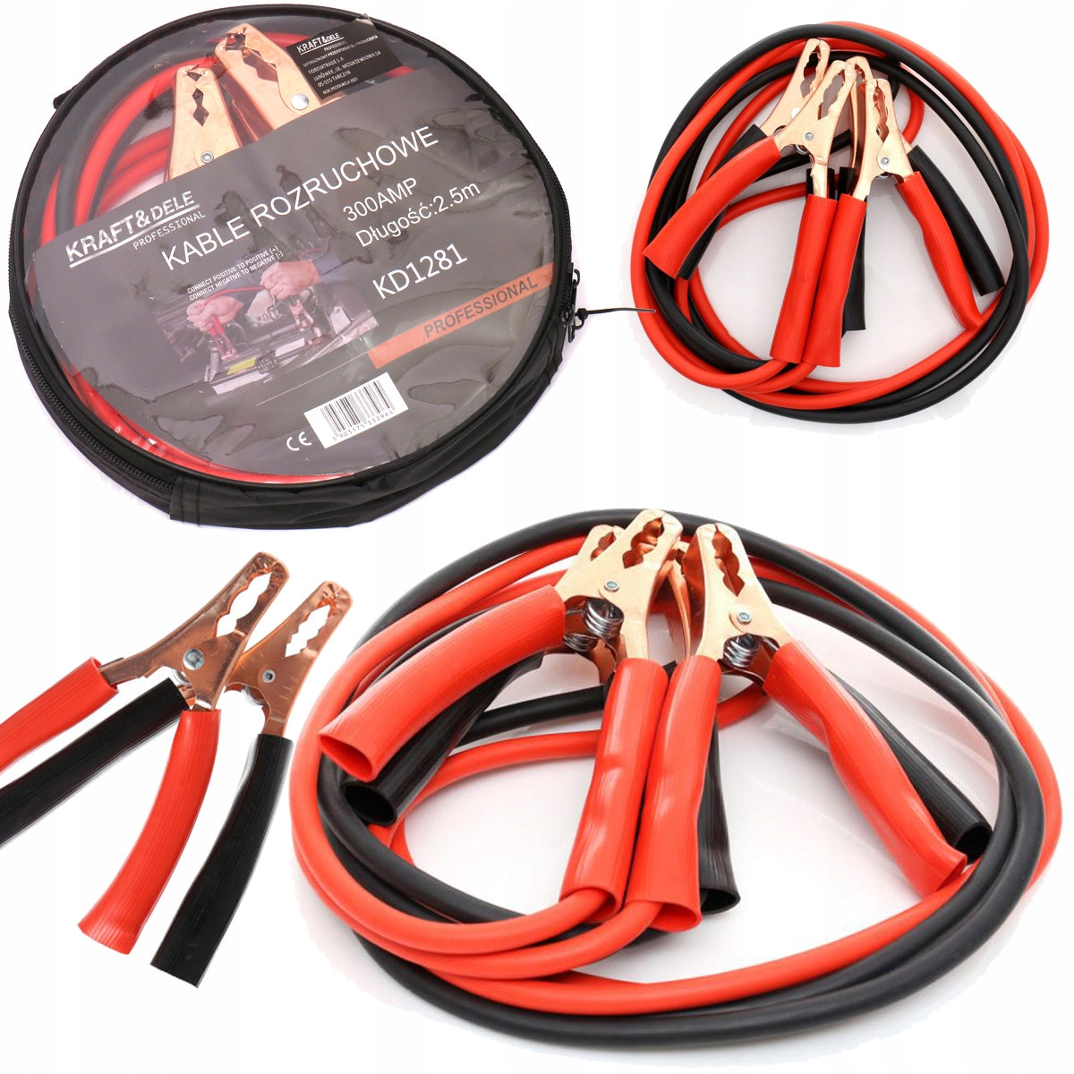 eGospodari.ro % Cabluri curent auto KRAFT Profi K1281, 300A, 2.5m