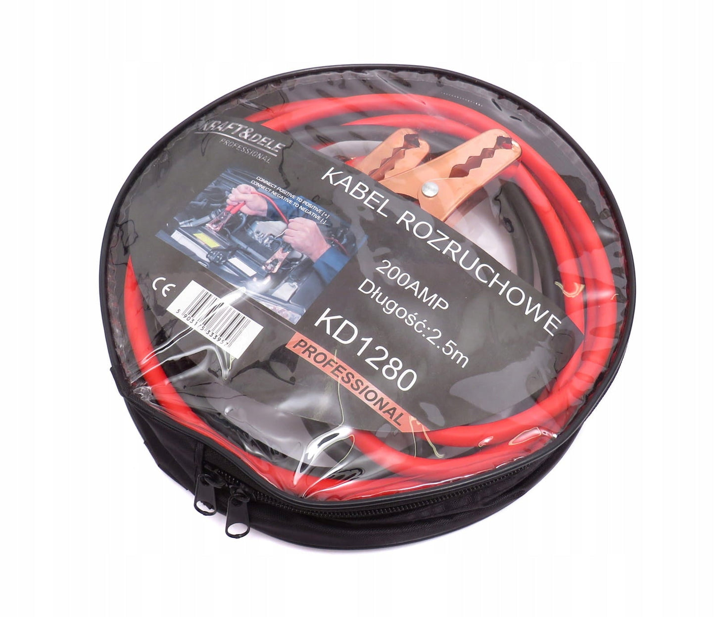 eGospodari.ro % Cabluri curent auto KRAFT Profi K1280, 200A, 2.5m