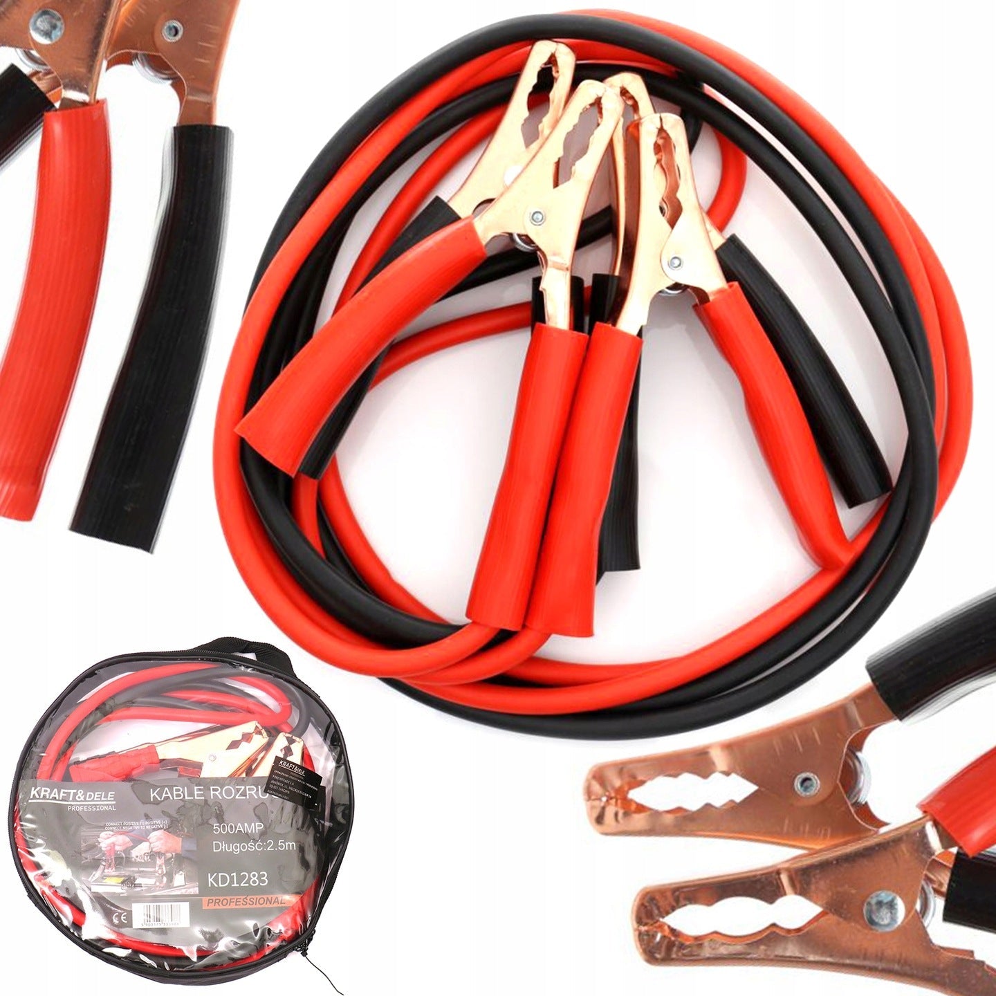 eGospodari.ro % Cabluri curent auto KRAFT Profi K1283, 500A, 2.5m