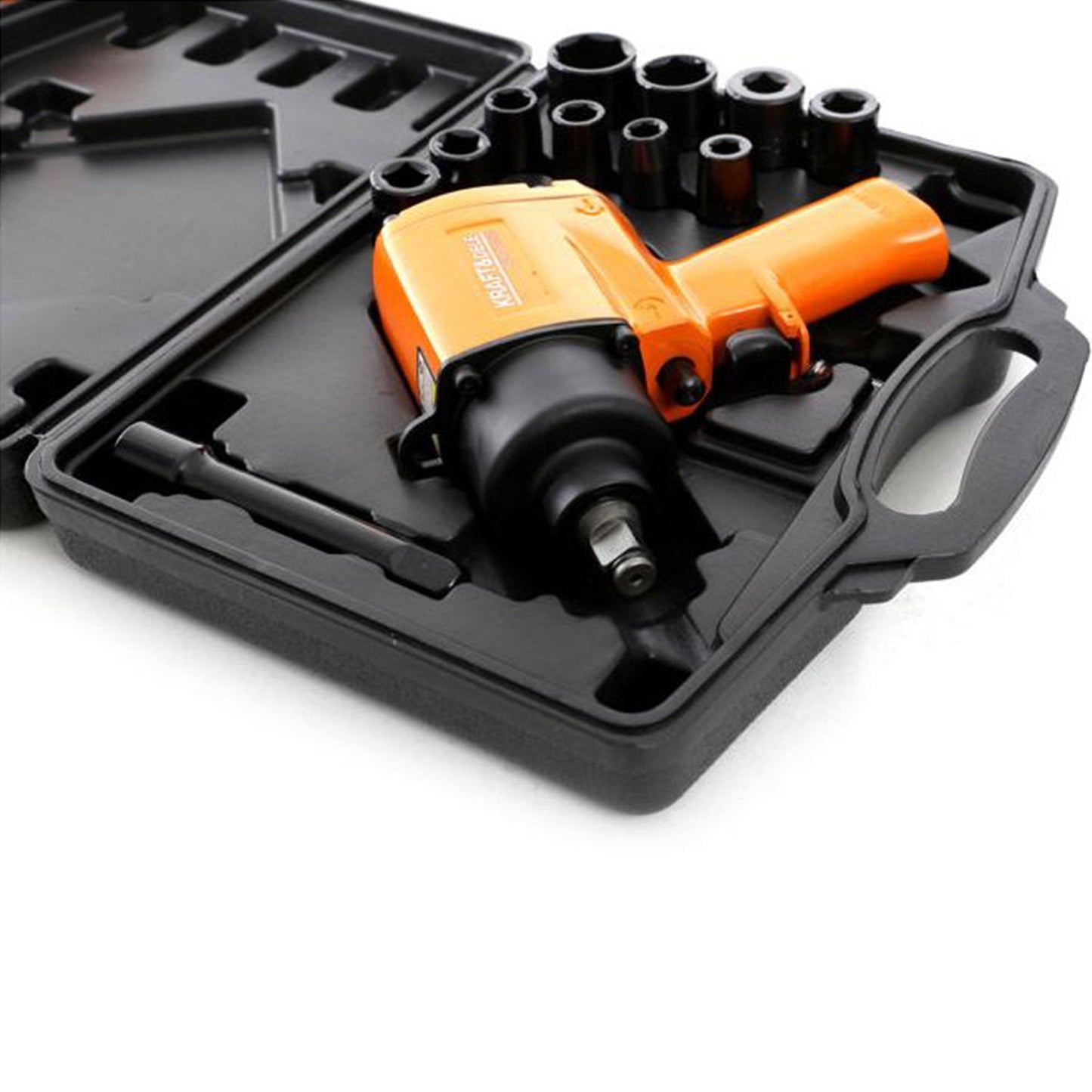 eGospodari.ro % SET Pistol cheie cu impact pneumatic si Capete Tubulare prize KRAFT Profi K1425, Drive 1/2", 1050Nm, 8000RPM