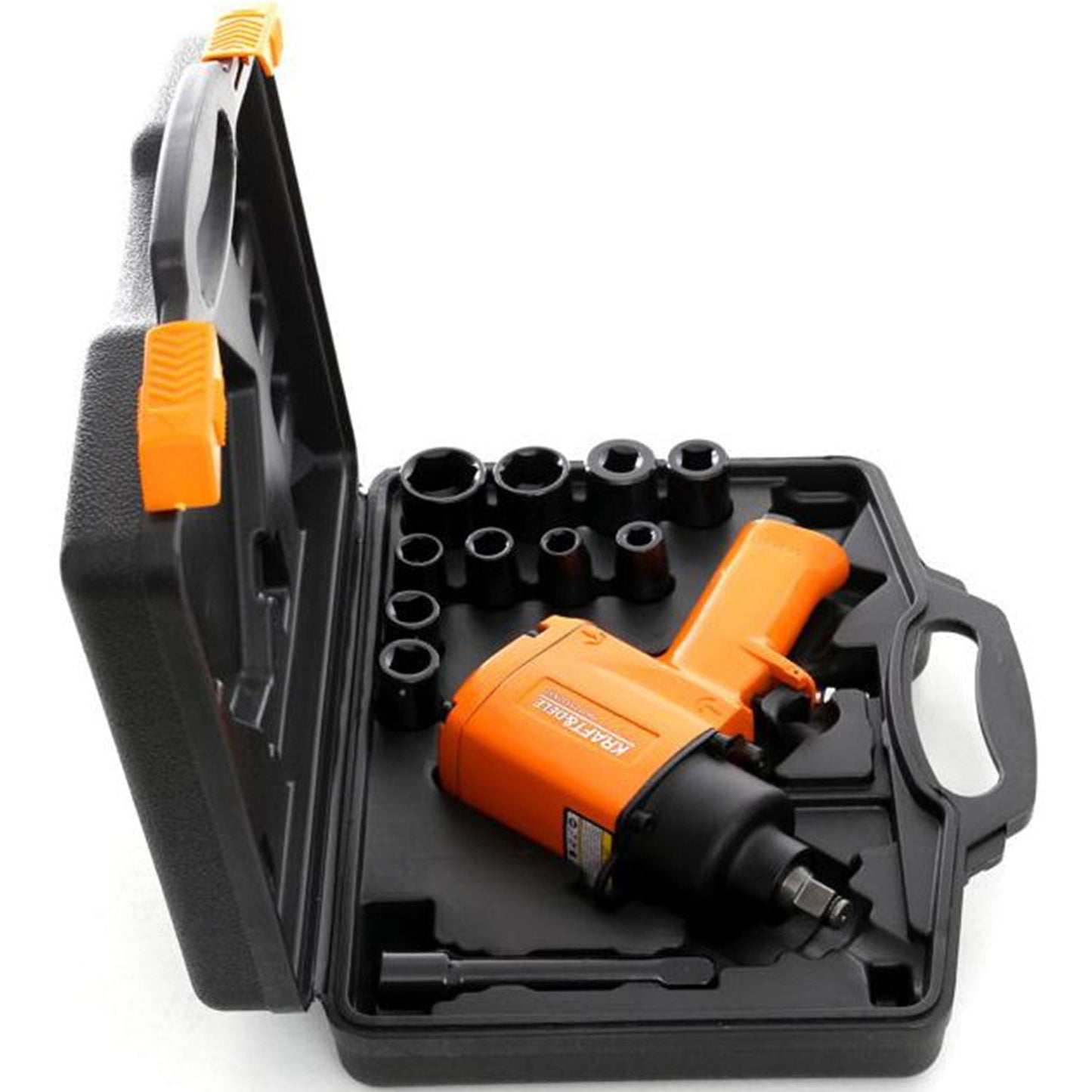eGospodari.ro % SET Pistol cheie cu impact pneumatic si Capete Tubulare prize KRAFT Profi K1425, Drive 1/2", 1050Nm, 8000RPM