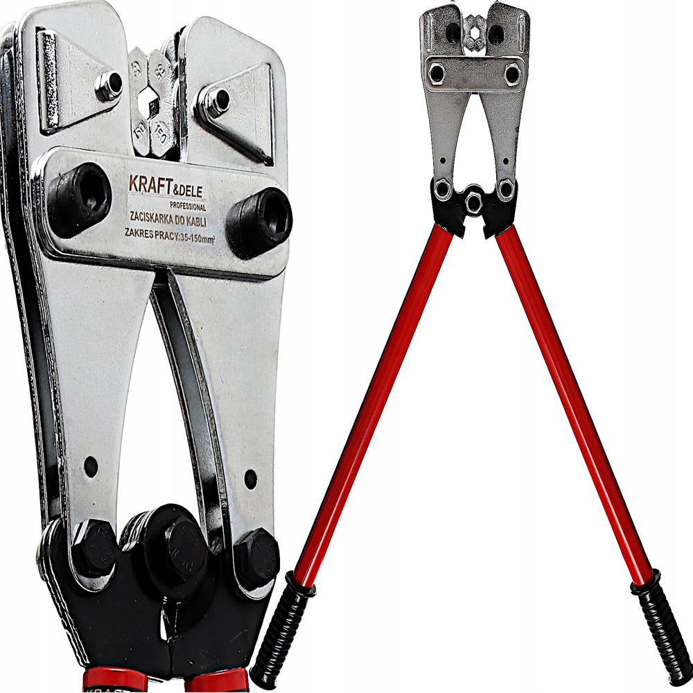 eGospodari.ro % Cleste PROFESIONAL SERTIZARE, deizolator, cu functie de taiere KRAFT Profi K10339, interval lucru 35X150mm