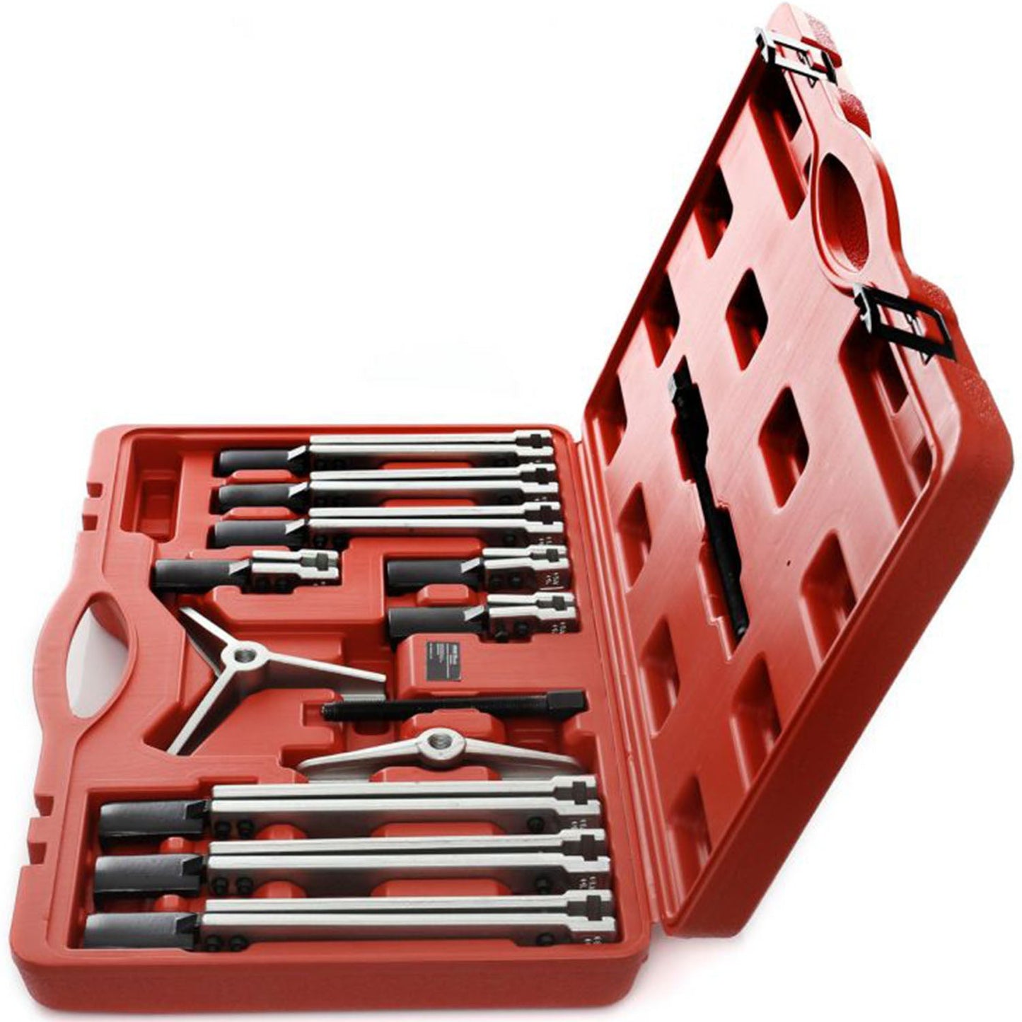 eGospodari.ro % SET Extractor cu dubla-prinde pentru rulmenti si bucse, KRAFT Profi K10148, 13 elemente, cutie plastic inclusa