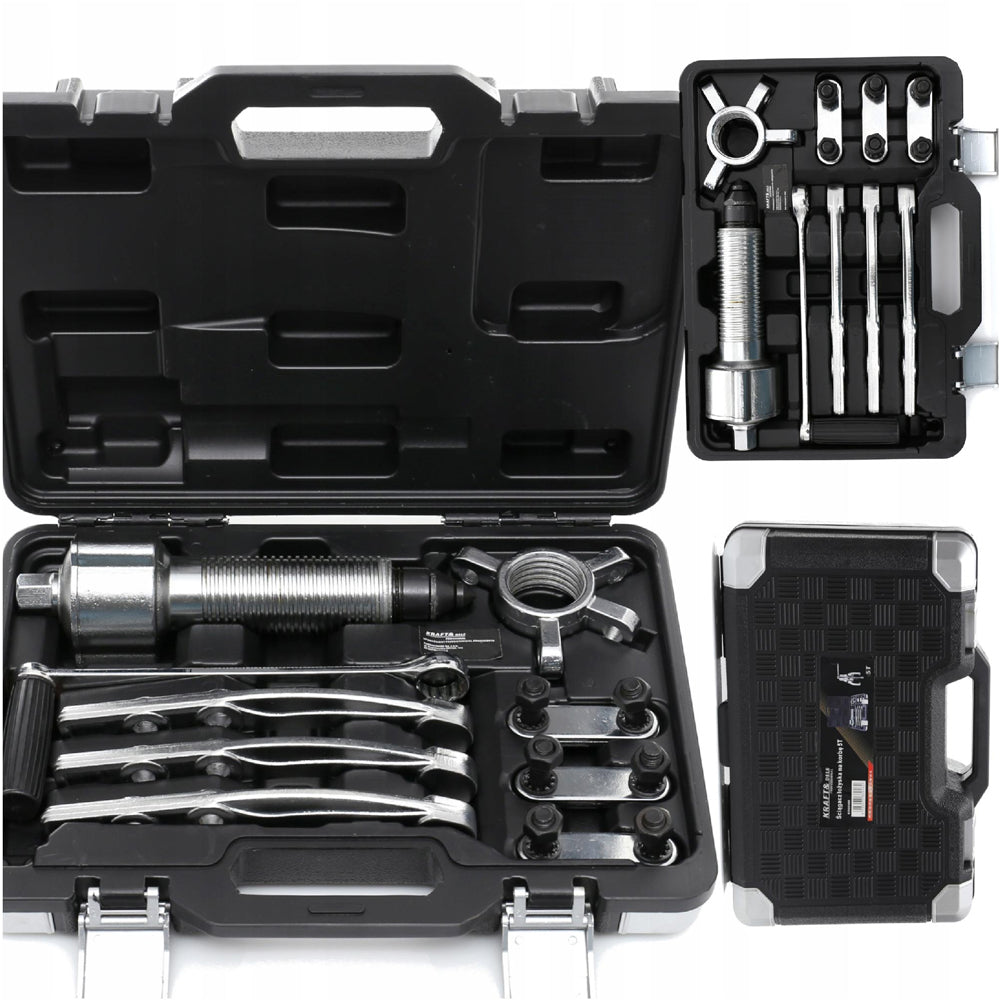 eGospodari.ro % SET Extractor rulmenti cu 3 brate si actionare manivela, KRAFT Profi K10160, cutie plastic inclusa