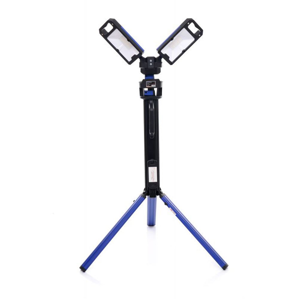 eGospodari.ro % Lampa multifunctionala reincarcabila KRAFT Profi K1265, 2 proiectoare LED, 4000Lm, acumulator 4000mAh, 6 moduri, 2 culori, cu trepied , pentru ateliere, camping, constructii etc