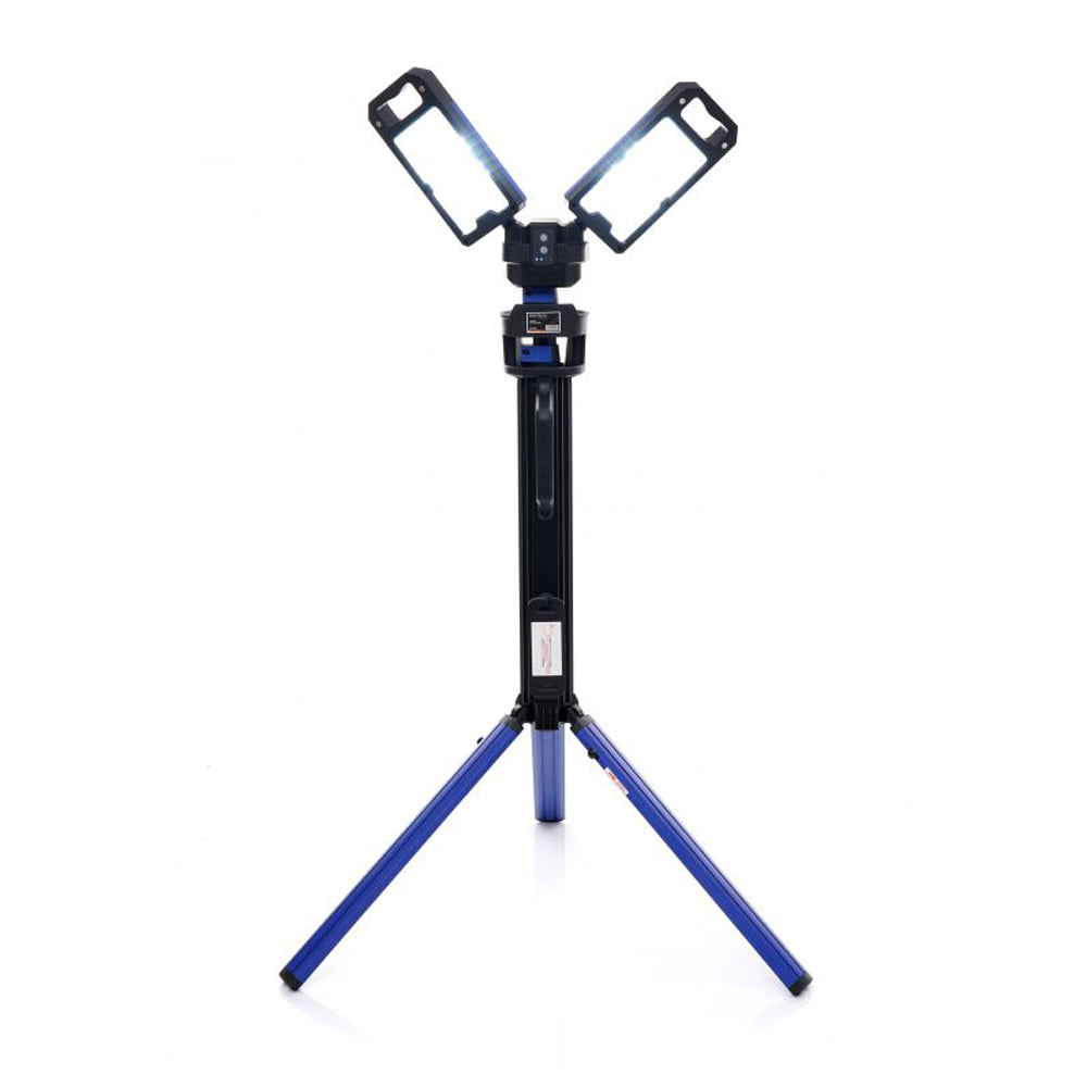 eGospodari.ro % Lampa multifunctionala reincarcabila KRAFT Profi K1265, 2 proiectoare LED, 4000Lm, acumulator 4000mAh, 6 moduri, 2 culori, cu trepied , pentru ateliere, camping, constructii etc