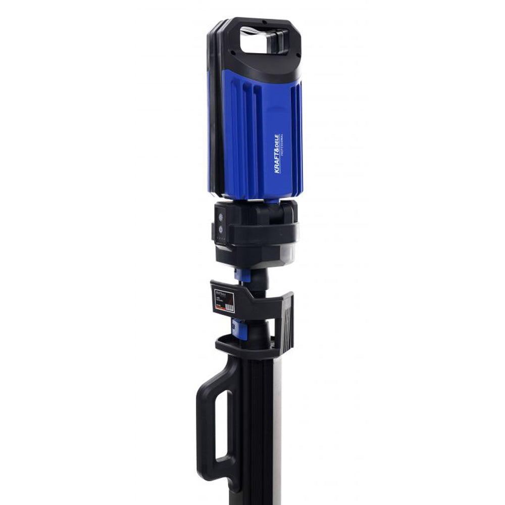 eGospodari.ro % Lampa multifunctionala reincarcabila KRAFT Profi K1265, 2 proiectoare LED, 4000Lm, acumulator 4000mAh, 6 moduri, 2 culori, cu trepied , pentru ateliere, camping, constructii etc
