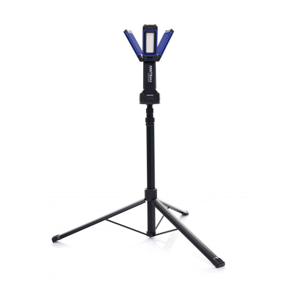 eGospodari.ro % Lampa multifunctionala reincarcabila KRAFT Profi K1268, 3 proiectoare LED, 4500Lm, acumulator 4000mAh, 3 moduri, 2 culori, cu trepied , pentru ateliere, camping, constructii etc