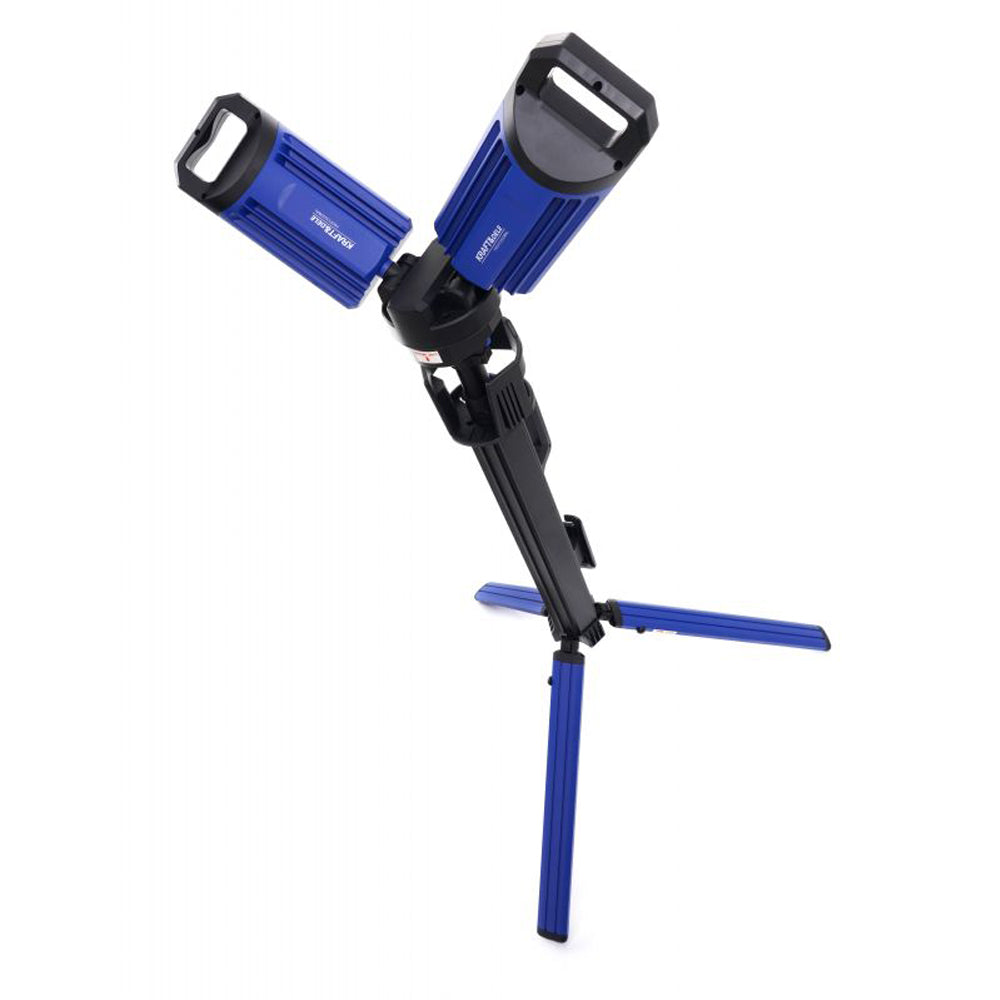 eGospodari.ro % Lampa multifunctionala reincarcabila KRAFT Profi K1265, 2 proiectoare LED, 4000Lm, acumulator 4000mAh, 6 moduri, 2 culori, cu trepied , pentru ateliere, camping, constructii etc