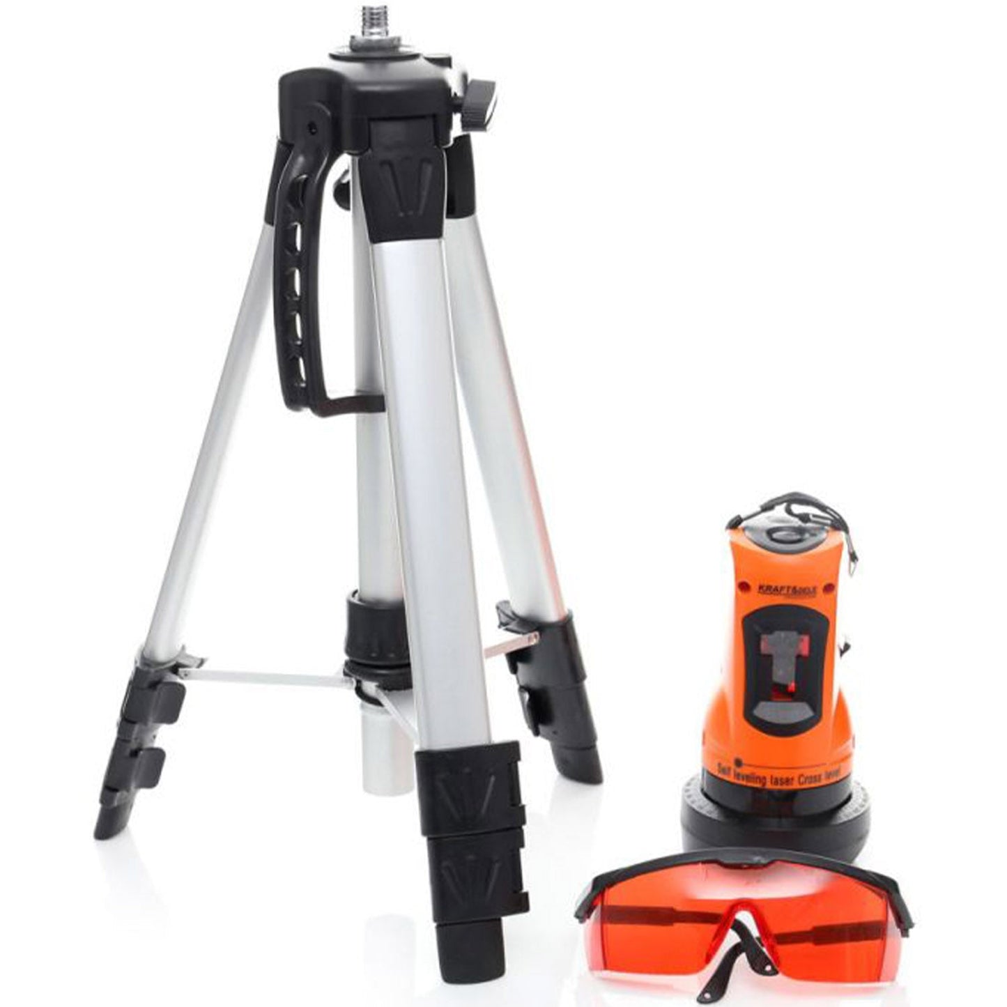 eGospodari.ro % Nivela Laser KRAFT Profi K10309 cu trepied, fascicul rosu, RAZA LUCRU 5m