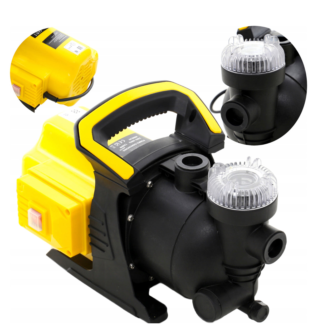 eGospodari.ro % Pompa de gradina KRAFT Profi K742, 1.3kW, debit 80l/min, H refulare 35m, racord 1 tol