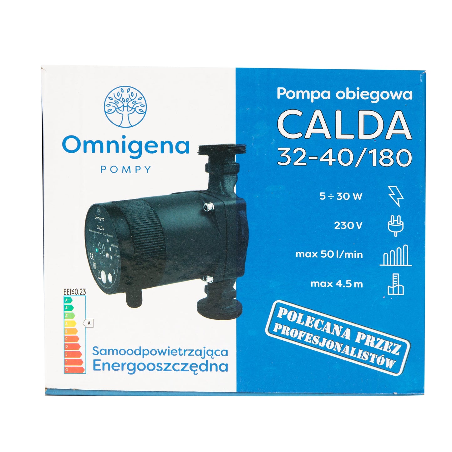 eGospodari.ro % Pompa recirculare centrala OMNI Polonia CALDA 32-40/180, debit 50l/min, putere 22W