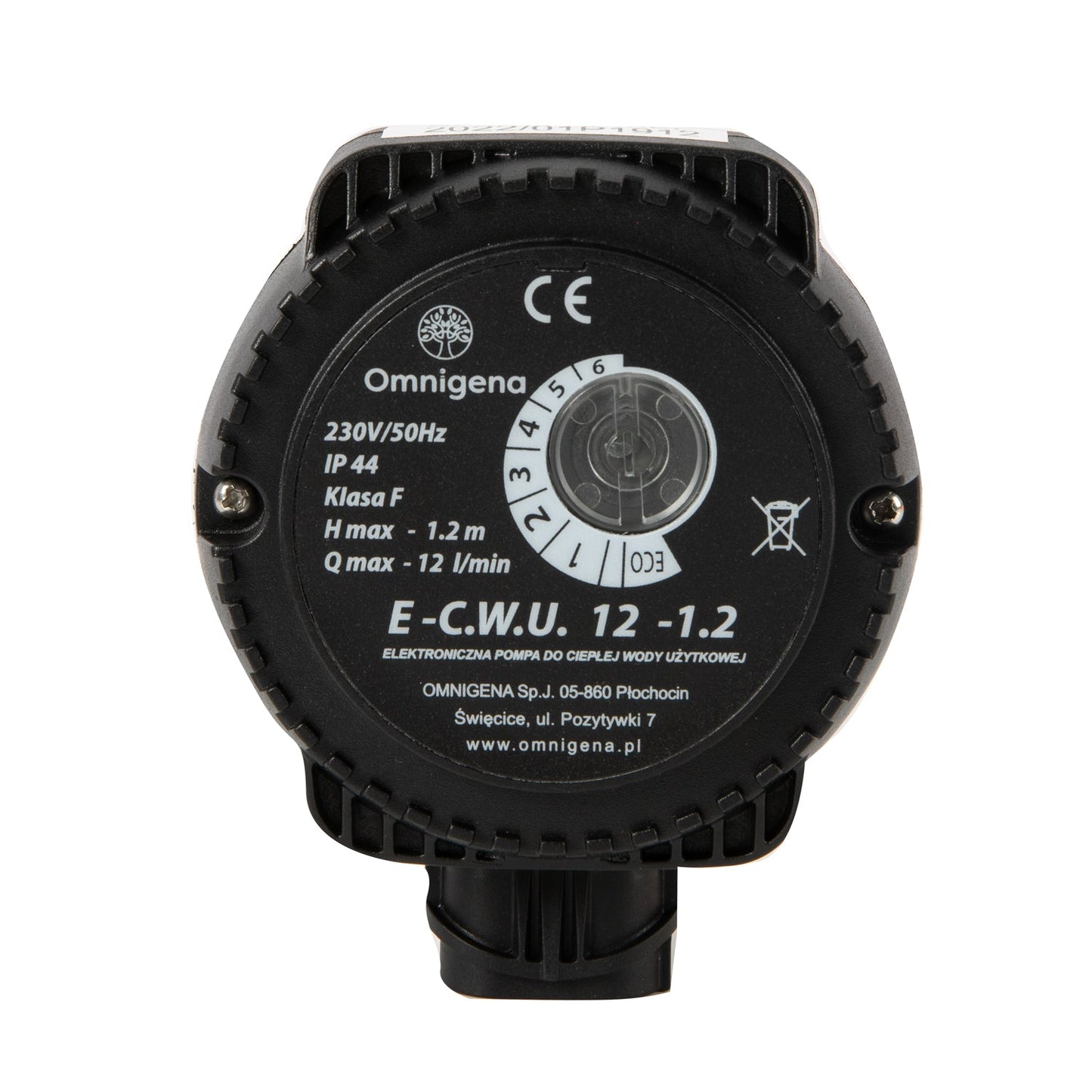 eGospodari.ro % Pompa recirculare centrala OMNI Polonia ECWU 12-1.2, debit 12l/min, putere 9W